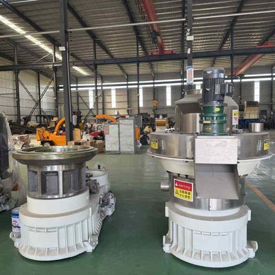 Pellettatrice a matrice anulare verticale per pellet di legno, macchina per la bricchettatura di biomassa, pellettatrice per pellet di legno