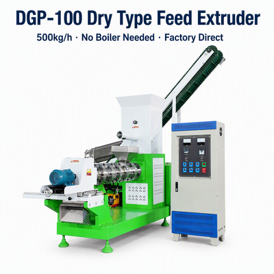 Commercial Floating Fish Feed Pellet Machine DGP100 Extruder For Shrimp Feed Production With High Output Design